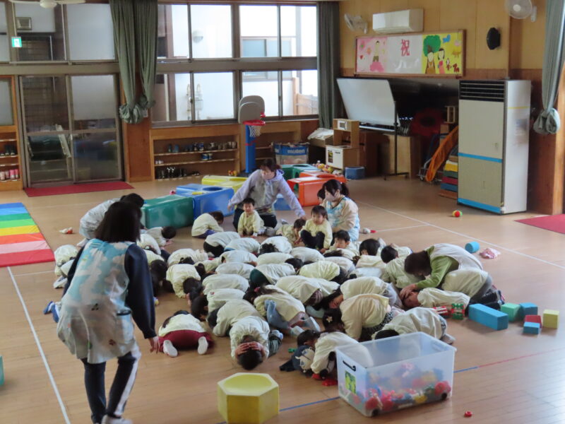 避難訓練＆ちゅうリップ組